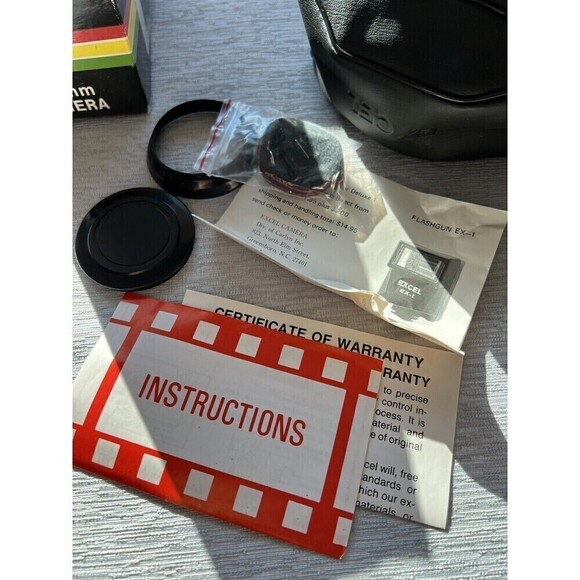 *UNTESTED* Vintage Excel Deluxe-I 35MM Camera Made In Japan w/Box - Picture 9 of 14